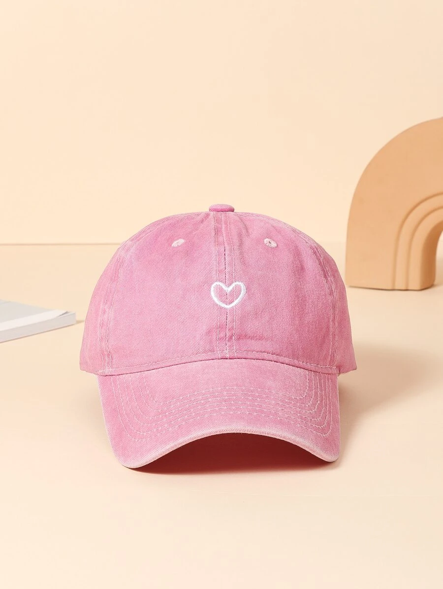 หมวกเบสบอล ปัก หัวใจ ล้าง  j-48