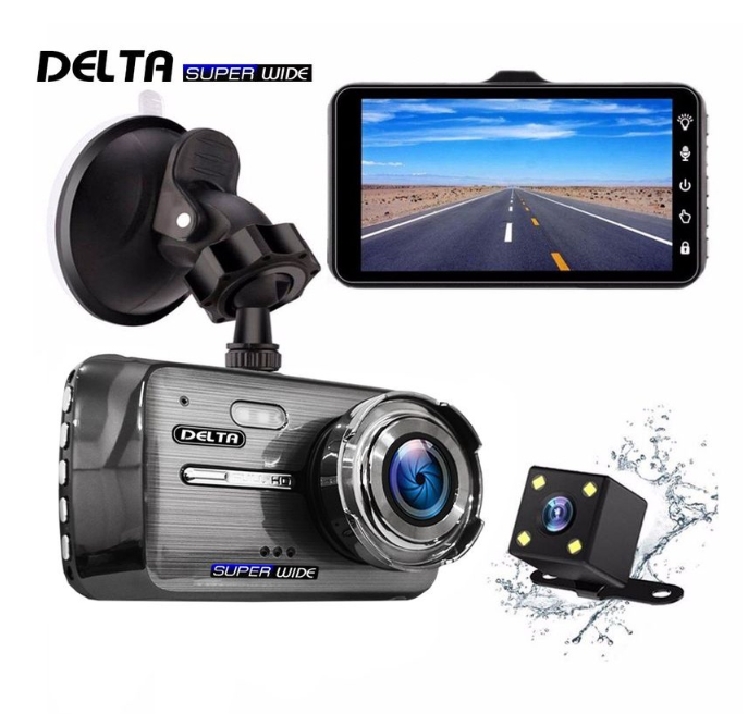 ก07#กล้องติดรถยนต์ Delta x99 กล้องบันทึกวิดีโอ กล้องหน้ารถ กล้องติดรถ กล้องรถยนต์ กล้องบันทึกเหตุการณ์