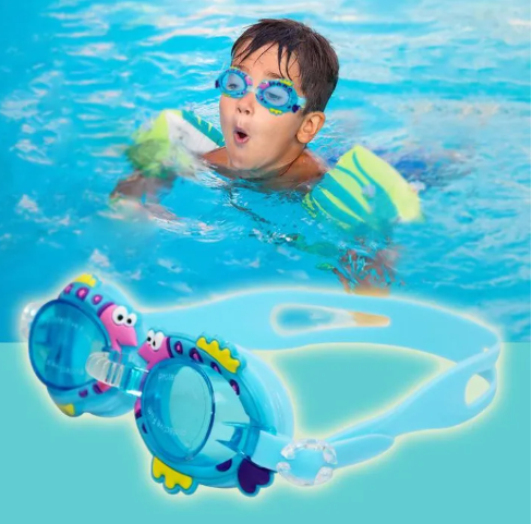 DK72-แว่นตาว่ายน้ำเด็ก แว่นตาว่ายน้ำ แว่นตาการ์ตูน เด็กหญิง เด็กชาย ป้องกัน - หมอกกลางแจ้ง – นานาชาติ