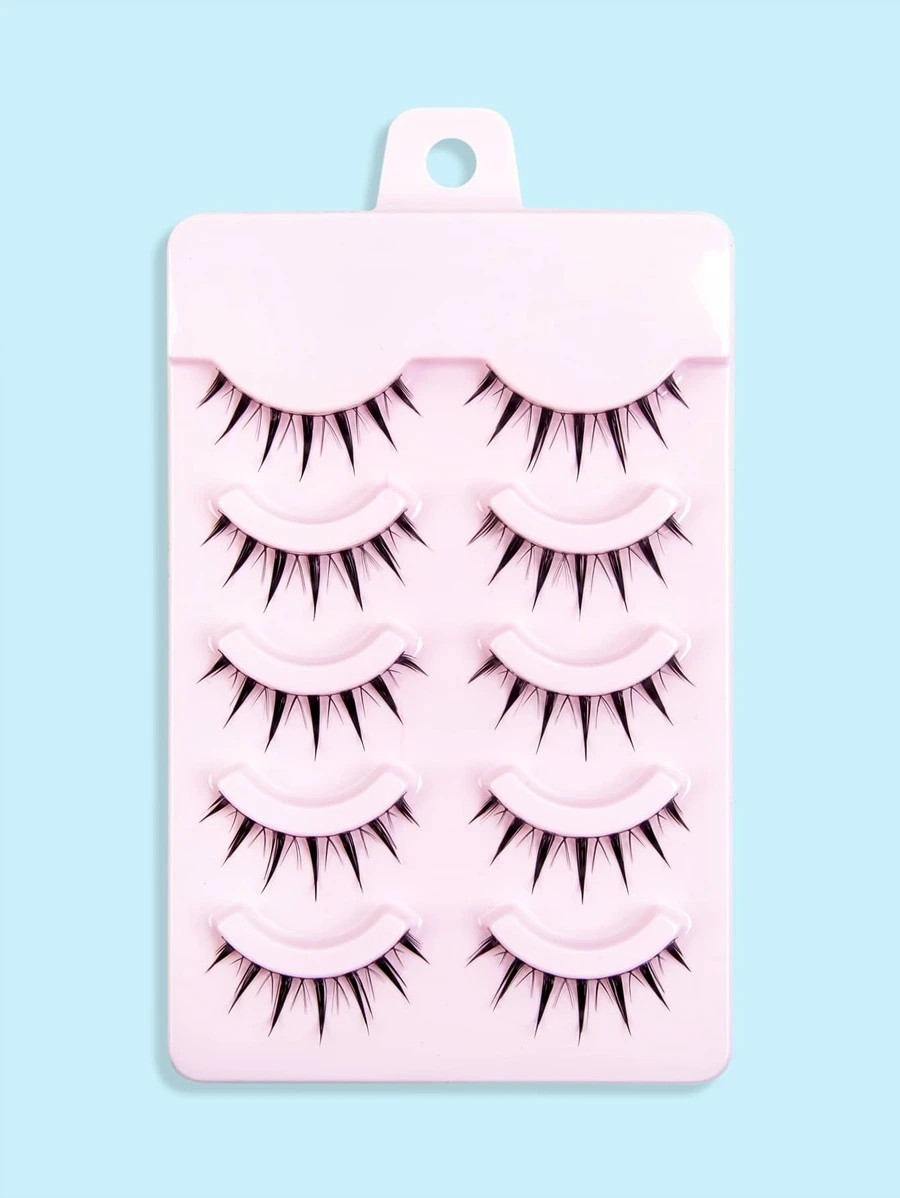 ขนตาปลอม แหลมคม ตาแมว 5 คู่  g-86