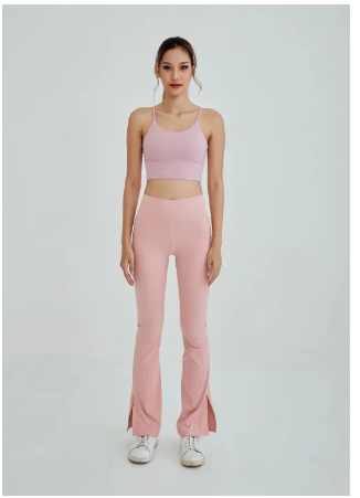 SF41-Luxeflex Flared Leggings (Paris) - กางเกงขาม้าชมพู / กางเกงออกกำลังกาย กางเกงกีฬา กางเกงขาบาน