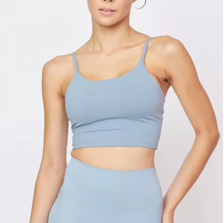 SF13-Luxeflex Cami Crop Top (Amalfi) - สปอร์ตบราเทาฟ้า / ชุดชั้นในออกกำลังกาย บราไขว้หลัง
