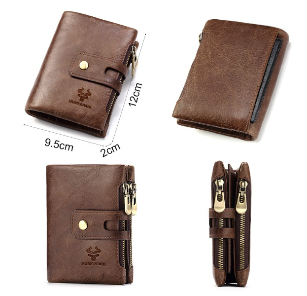 HU14-KAVIS ยี่ห้อหนังแท้กระเป๋าสตางค์ผู้ชายกระเป๋าสตางค์ชายกระเป๋าสตางค์ขนาดเล็ก Cuzdan Portomonee ผลงานคลิปกระเป๋าผู้ถือบัตรกระเป๋า