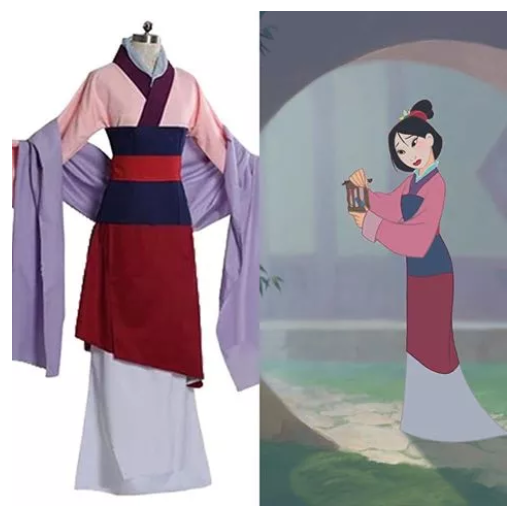 SE74@ชุดมู่หลาน มู่หลาน เจ้าหญิงดีสนีย์ Dress for Mulan Suit The Legend of Hua Mulan 花木蘭傳奇 Disney Costume Party Movie Cosplay Fancy Outfit