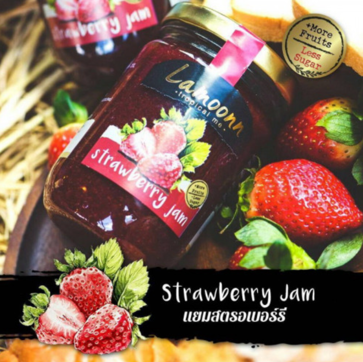 WA34-Strawberry Jam - แยมสตรอเบอรี่ (240g) **Low Sugar**