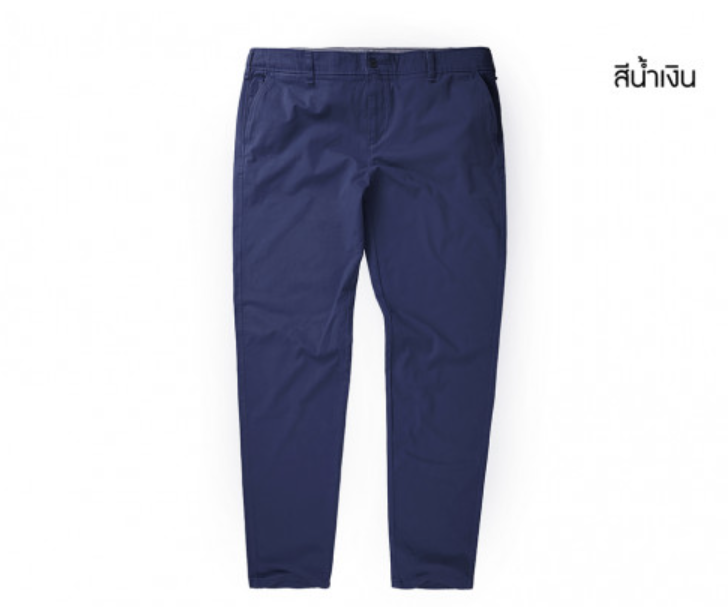 PE58-กางเกงชิโน่ขายาวสีน้ำเงิน