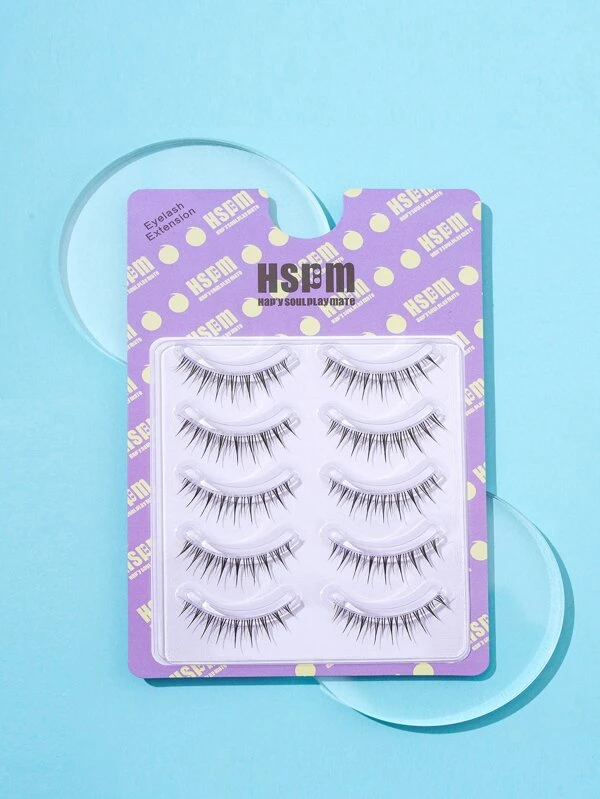 ขนตาปลอม ยาวพิเศษ 5 คู่  h-5