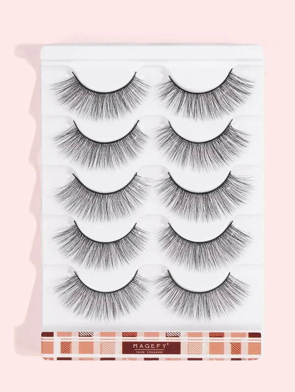 ขนตาปลอม แบบเต็มแถบ ยาวพิเศษ 5 คู่  g-53