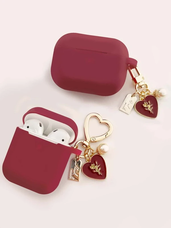 เคส เหมาะกับ Airpods จี้ หัวใจ ตกแต่ง e-4