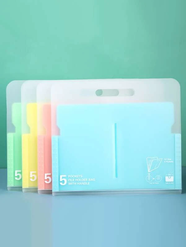 กระเป๋าแฟ้ม หลายกริด สุ่ม 1 ชิ้น  f-89