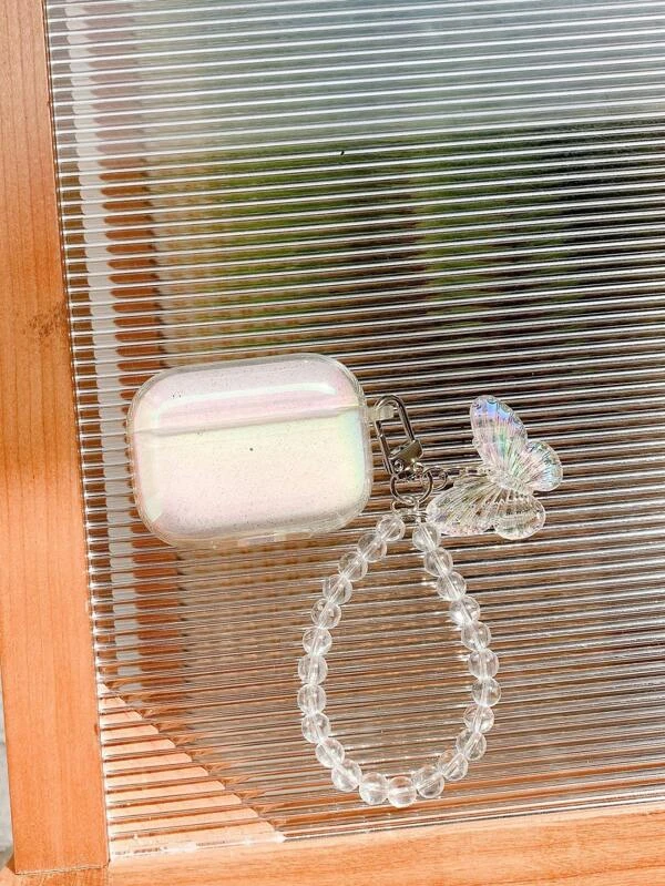 เคส เหมาะกับ Airpods เลเซอร์ จี้ผีเสื้อ กลิตเตอร์ e-31