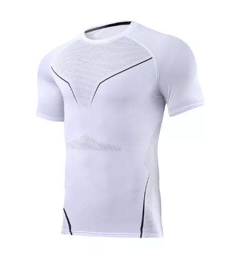 VIC05-ใหม่ เสื้อยืดออกกำลังกายแขนสั้น กระชับกล้ามเนื้อ เสื้อยืดอัด เสื้อกีฬาแขนสั้นผู้ชาย [เตรียมจัดส่ง]