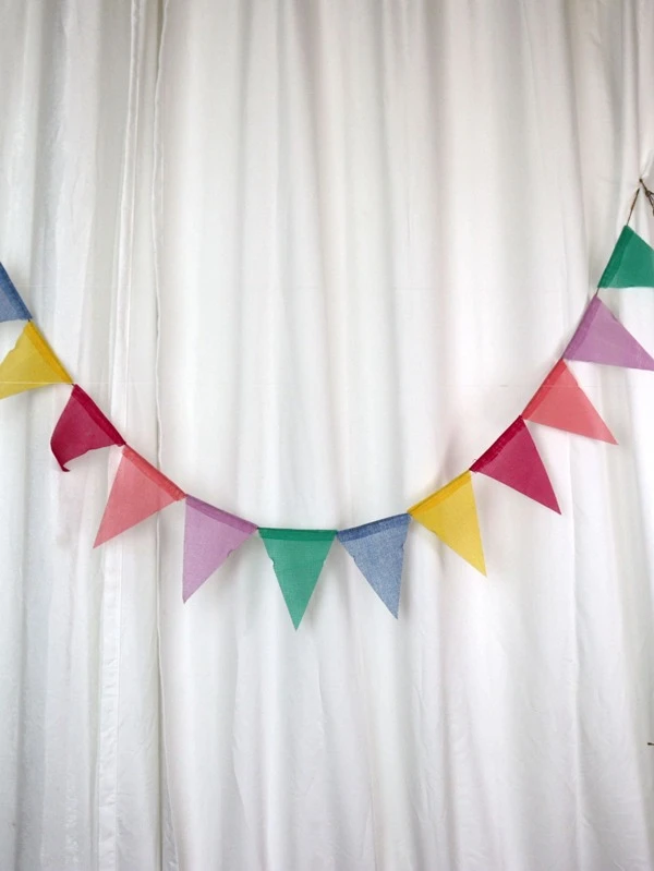 1 ชิ้น คละสี ธง ตกแต่ง ดึงธง p-5