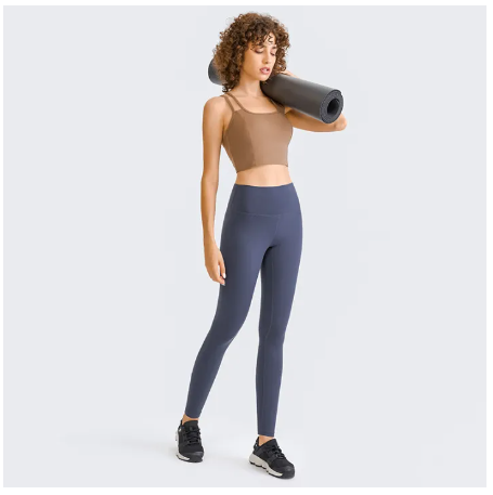 SF113-Lulu Women 'S New Plus Velvet Yoga Pants Warm Sanded High Waist Hip-Lifting Fitness Sports Running Nine-Point Pants