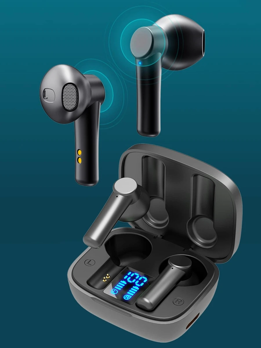 หูฟังไร้สาย จอแสดงผล ดิจิตอล 1 ชิ้น เหมาะกับ Bluetooth  dd-82