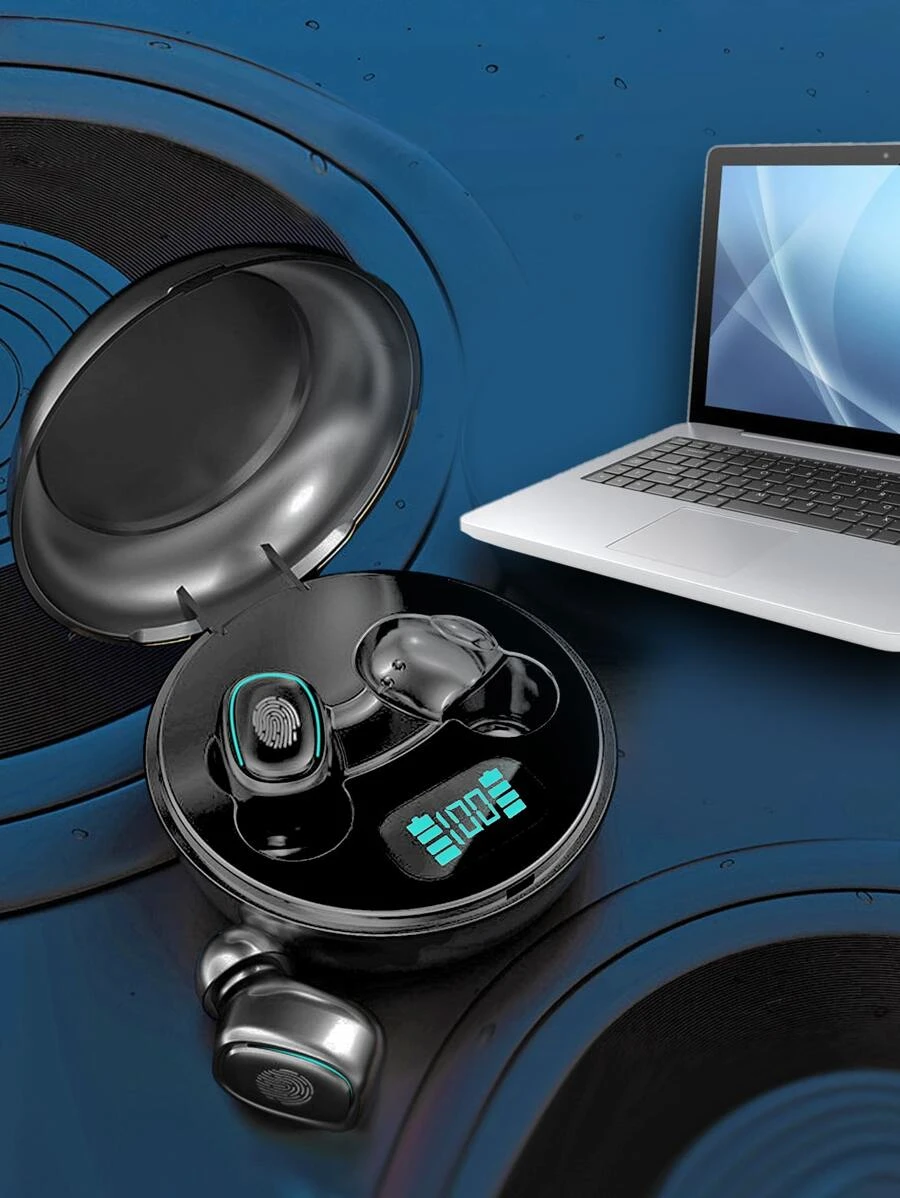 หูฟังสำหรับเล่นเกม ไร้สาย จอแสดงผลดิจิตอล 1 ชิ้น เหมาะกับ Bluetooth  dd-69