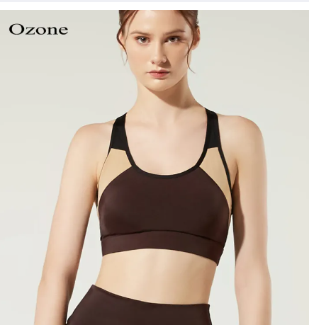 SF93-OZONE SPORT BRA สปอร์ตบรา สำหรับออกกำลังกาย สีน้ำตาล รุ่น WT2013 เสื้อในสปอตบรา เสื้อกีฬาหญิง