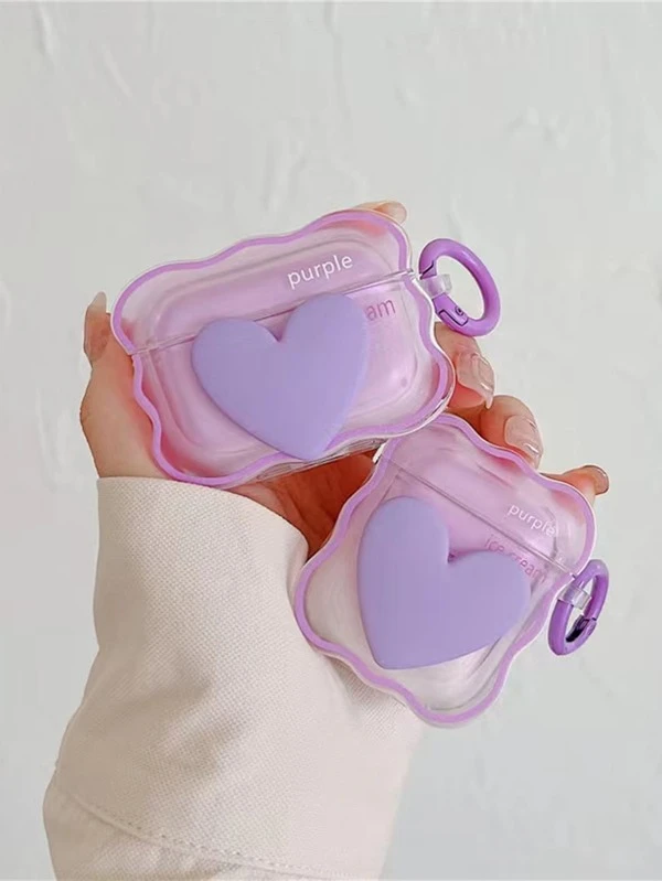 เคส เหมาะกับ Airpods ตกแต่ง หัวใจ e-101