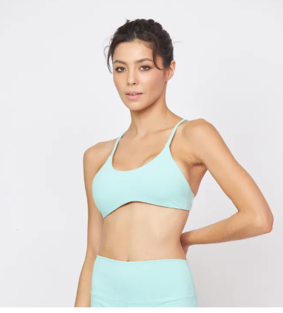 SF05-Soft flex Curved Bra (Capri) - สปอร์ตบราเขียวสด / ชุดชั้นในออกกำลังกาย