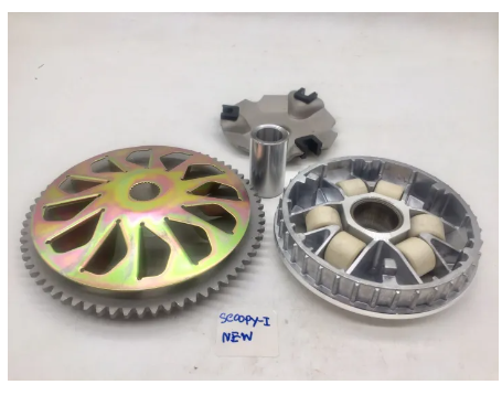 FU186-ชามเม็ดเดิม ชามหน้า ชุดชามหน้า (ชามพร้อมเม็ด) รุ่น HONDA SCOOPY I NEW ล้อขับสายพานหน้าทั้งชุด อะไหล่มอร์เตอร์ไซค์