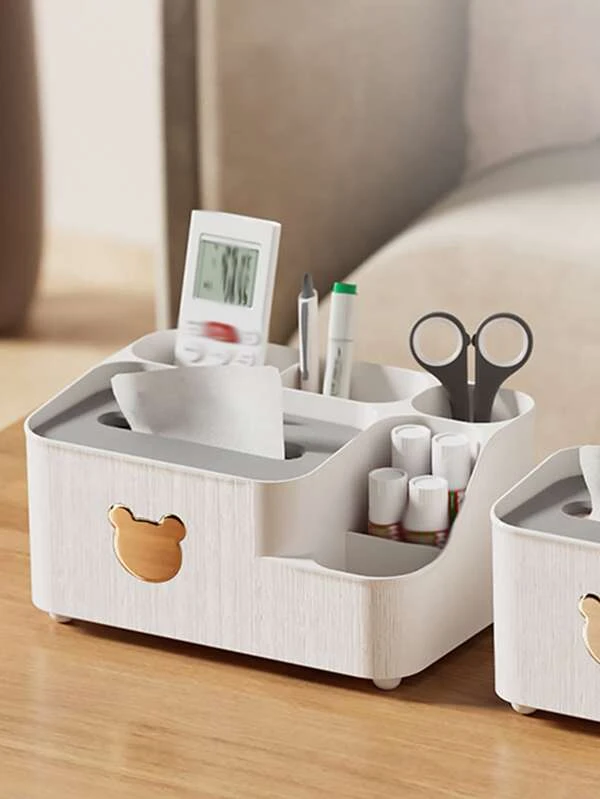 1 ชิ้น เนื้อเยื่อ จัดเก็บ ทันสมัย ลาย หมี การ์ตูน มัลติฟังก์ชั่น กล่องทิชชู่ ผ้าคลุม ที่วาง สำหรับ บ้าน nn-1