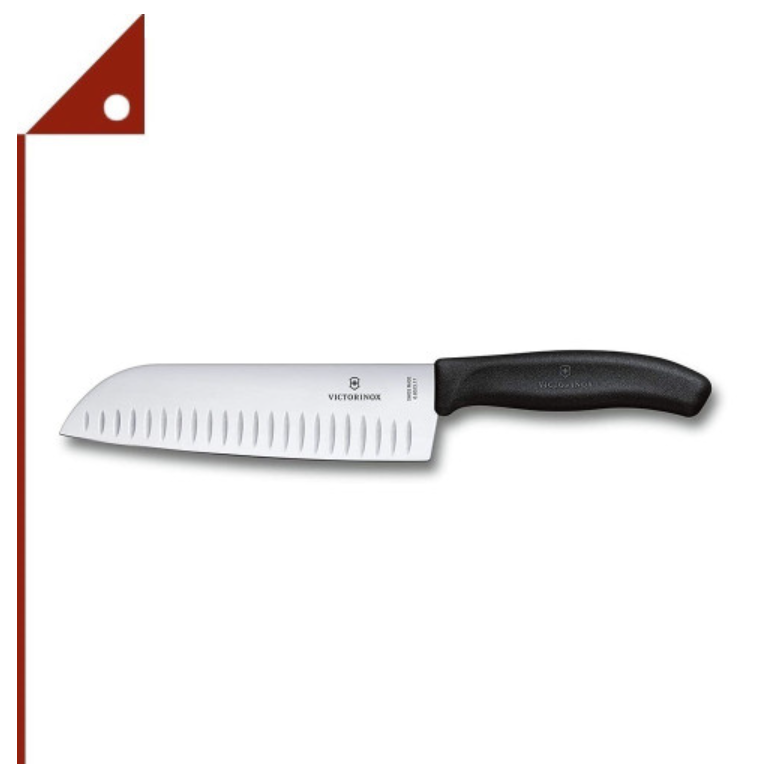 P02-Victorinox : VRN6.8523.17* มีดสวิส 7 Inch Swiss Classic Santoku Knife with Granton Blade