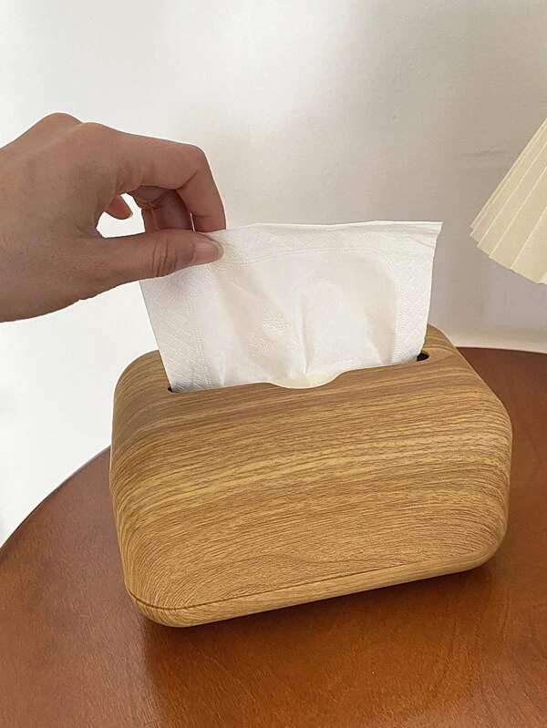 กล่องทิชชู่ ลายไม้ 1 ชิ้น nn-44