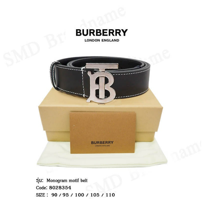 (ข#006) BURBERRY เข็มขัดชาย รุ่น Monogram motif belt Code: 8028354
