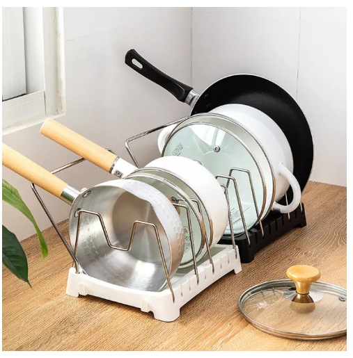 KIT18-TH XIAOKE ราวแขวนกระทะ ที่แขวนกะทะ ที่แขวนกะทะ ชั้นวางกระทะ ที่แขวนหม้อ ที่วางแขวนหม้อ ชั้นวางของในครัว