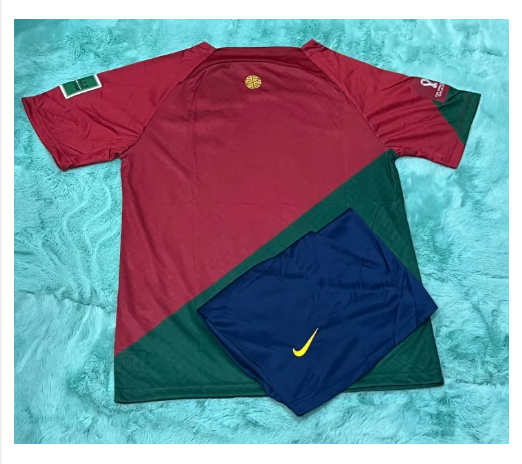 Z56-ชุดบอล ทีมชาติโปรตุเกส Portugal ปี2022/23 แขนสั้น คอกลม เสื้อพร้อมกางเกง ใหม่ล่าสุด