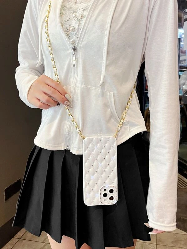 เคส โทรศัพท์ มินิมอล พร้อม สายหนัง c-42