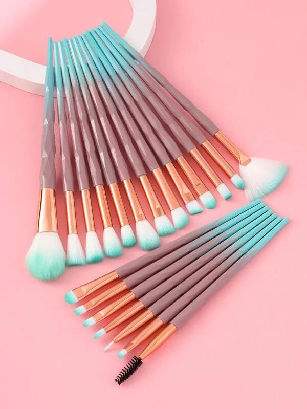 เซ็ตแปรงแต่งหน้า ออมเบร ด้ามจับ 20 ชิ้น e-56