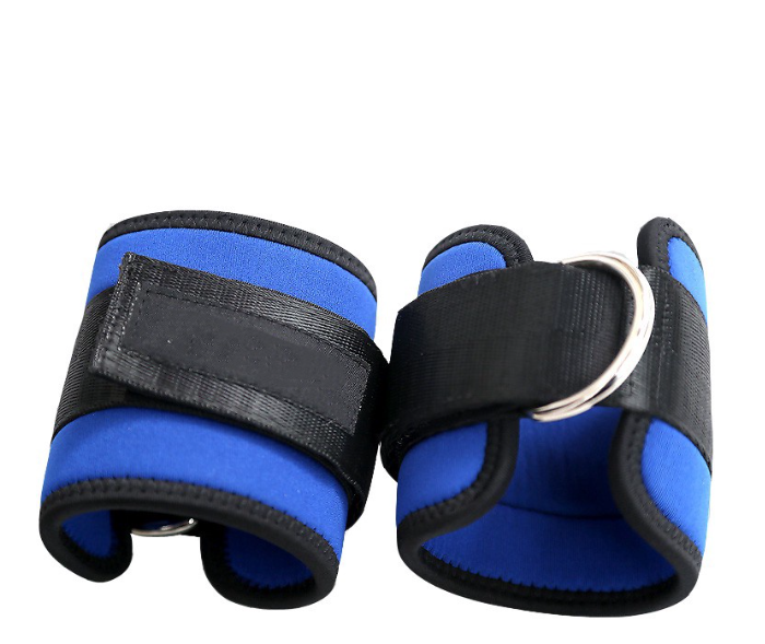 ก86#Queshark สายรัดข้อเท้า พร้อมห่วง D แบบปรับได้ สำหรับการออกกำลังกาย 1 คู่