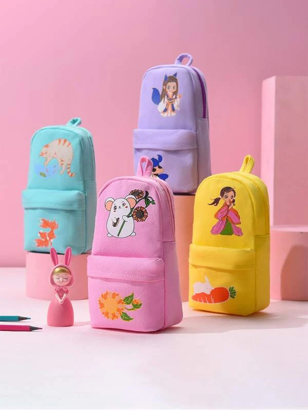 กล่องดินสอ กราฟฟิค การ์ตูน สุ่ม 1 ชิ้น g-11