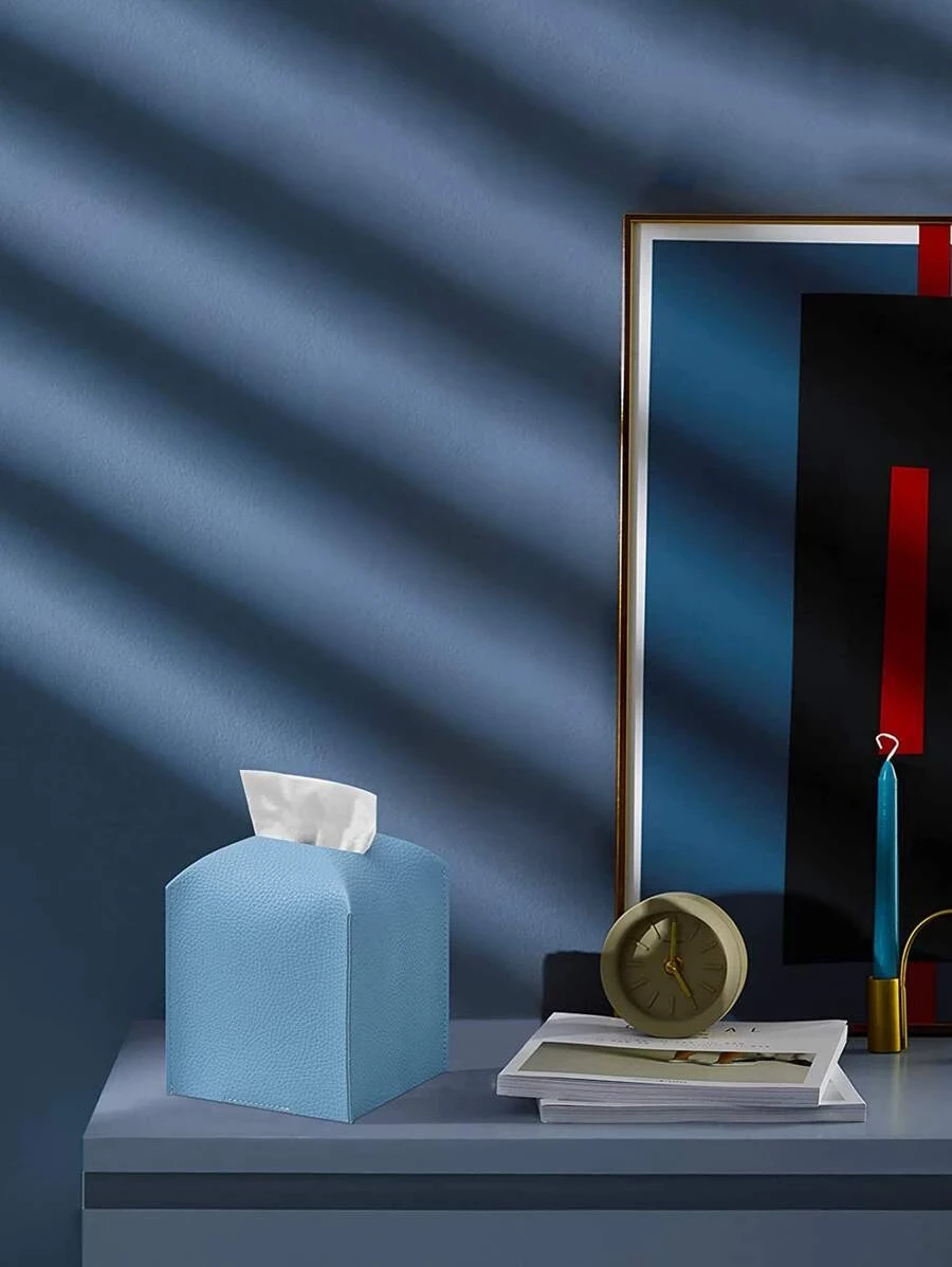 กล่องทิชชู่ สีพื้น เนื้อเยื่อ จัดเก็บ มินิมอลลิสต์ มีเท็กซ์เจอร์ รายละเอียด สำหรับ บ้าน 1 ชิ้น  nn-175