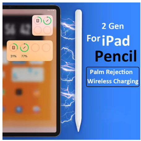 GE124-【[วางมือบนจอ+แรเงาได้✅] 】ปากกาทัชสกรีน ดินสอ2 1ไร้สายชาร์จ Magnetic Charging ปากกาทัชสกรีน สําหรับ for ipad mini6 8.3 Air4 Air5 ​​10.9 2019 2020 2021 Pro11 Pro12.9