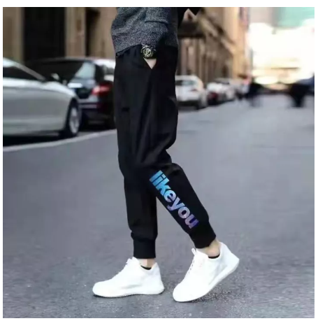 BIG60- กางเกงแฟชั่น ขาจั๊ม สไตล์เกาหลี ผ้านิ่มใส่สบาย สำหรับผู้ชาย L: รอบเอว20"-34"ความยาว 93CM สะโพก32นิ้วXL: รอบเอว21"-36"ความยาว 94CM สะโพก34นิ้ว2L:รอบเอว22"-38"ความยาว 95CM สะโพก36นิ้ว3XL: รอบเอว2