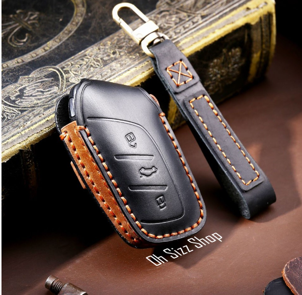 K60-เคสรีโมทรถ MG 5 HS 2022 งานหนังม้า พรีเมียมเกรด Premium Grade Hallmo HANDMADE ทรงคลาสสิค MG EZS NEW, MG ZS 2020S