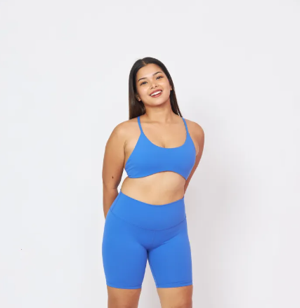 SF32-Soft flex Biker Shorts (Cobalt) - กางเกงขาสั้นสีน้ำเงินสด / กางเกงออกกำลังกาย กางเกงกีฬา