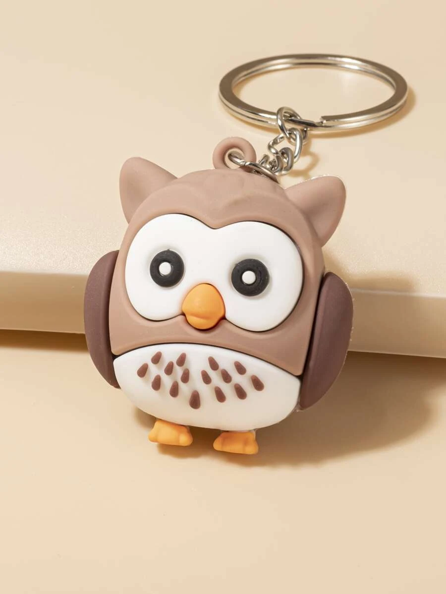 พวงกุญแจ การ์ตูน นกฮูก จี้   k-10