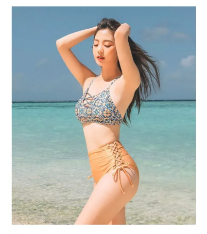 S9 ทูพีชลายไทย ทรงสวยน่ารัก เกงเหลือง