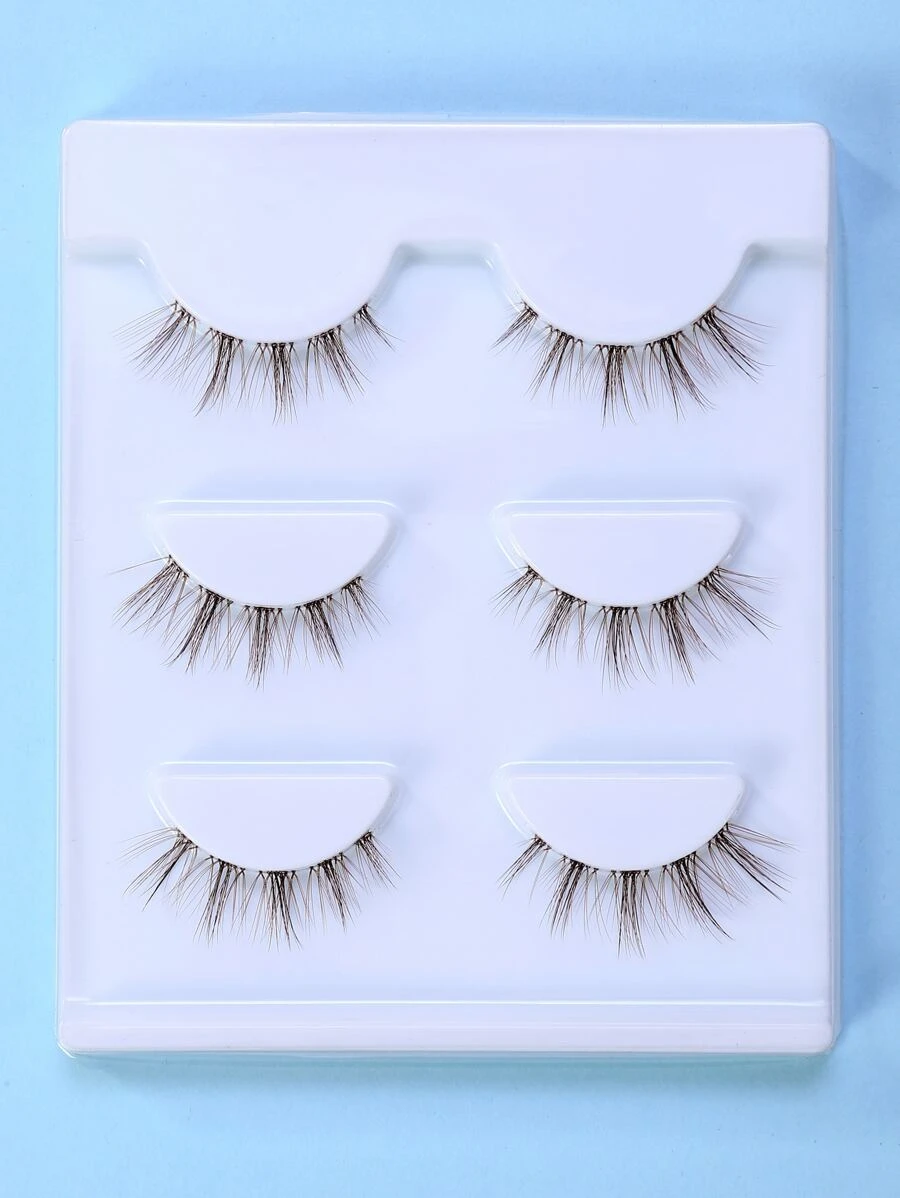 ขนตาปลอม ยาวพิเศษ 4-11mm 3 คู่  h-30