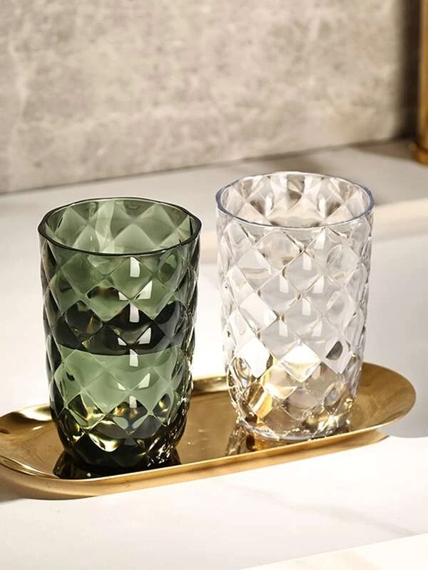 แก้วน้ำ 3 ชิ้น/เซต สไตล์มินิมอล หลากสี สำหรับ ห้องครัว  oo-32