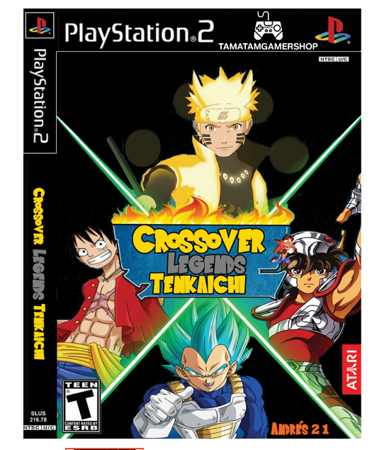 TM34-(ล่าสุด)Dragon Ball Z Crossover Legends TKC3 ps2 แผ่นไรท์ แผ่นเกมps2 เกมDragonball เพทู ดราก้อนบอล นารูโตะ ตัวละครเยอะ