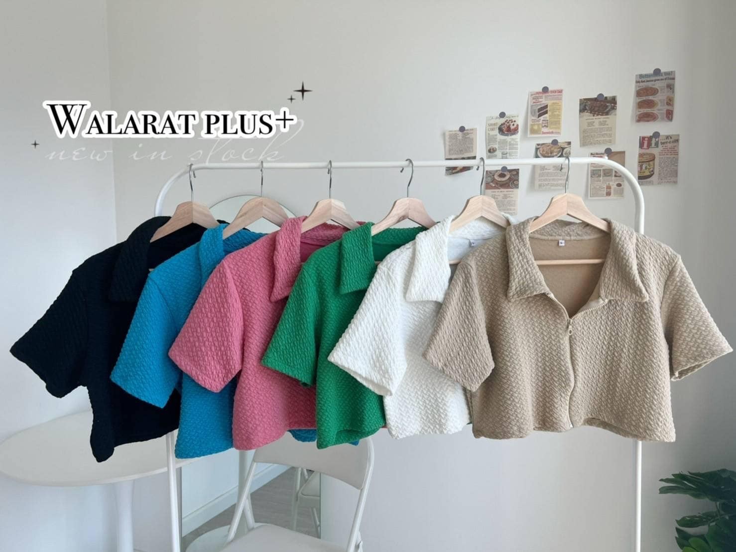 เสื้อเชิ้ตแต่งซิปหน้า  045