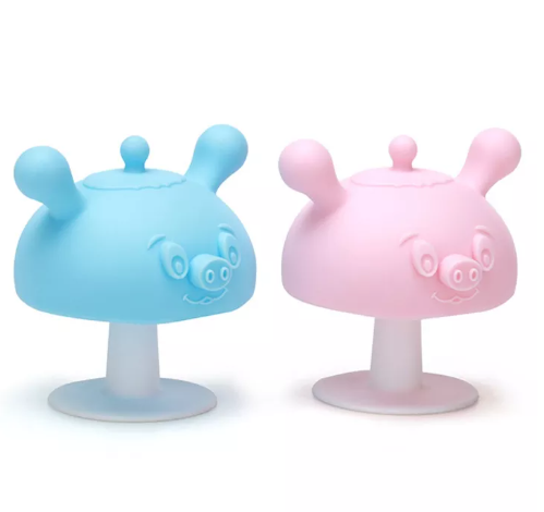 GO63-ยางกัดยางกัดสำหรับเด็ก ลูกหมู หัวเห็ด ลูกหมูยางกัดกระต่ายน่ารัก