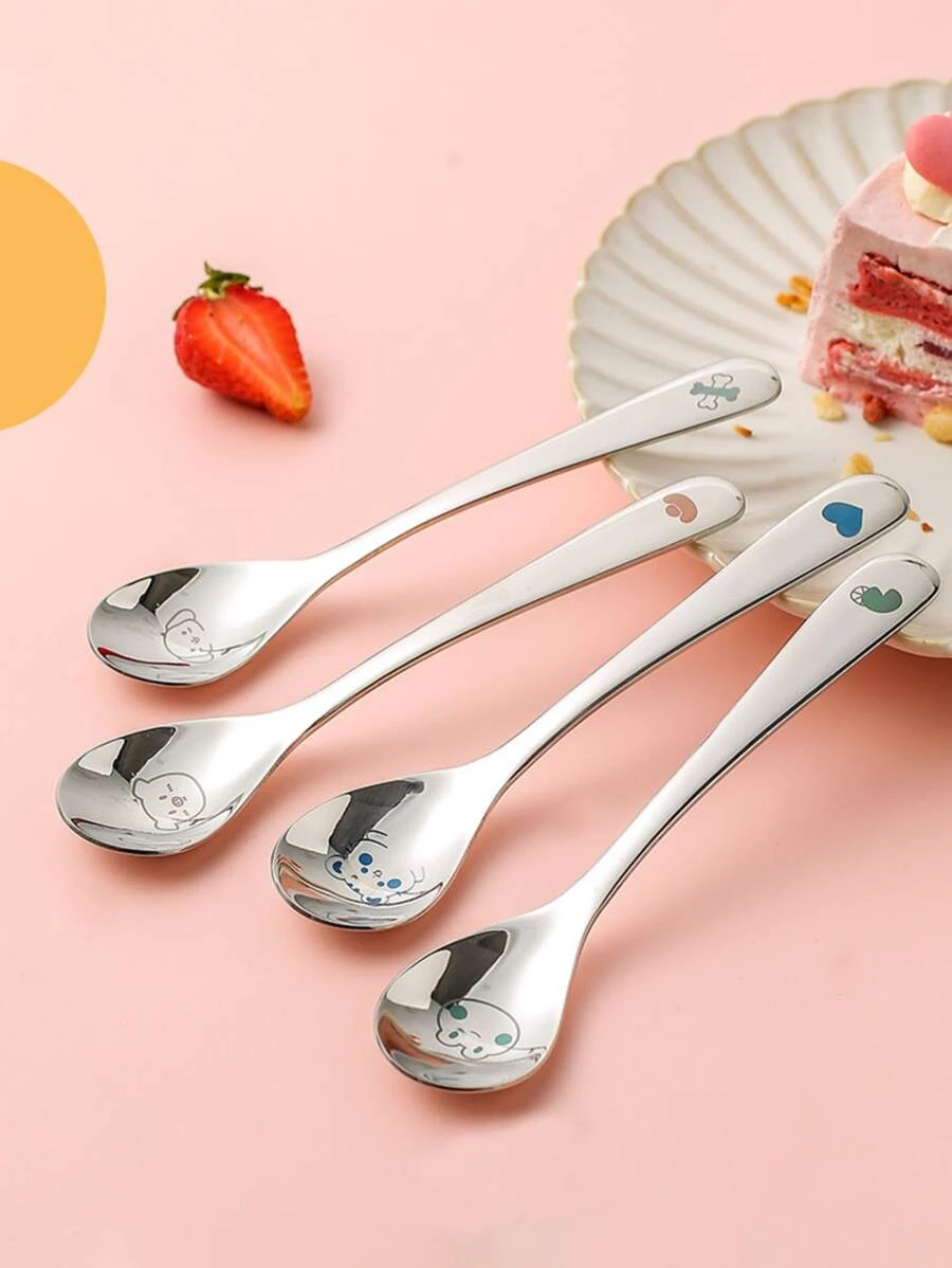 ช้อน แมว & ลาย กบ สุ่ม 1 ชิ้น  hh-61