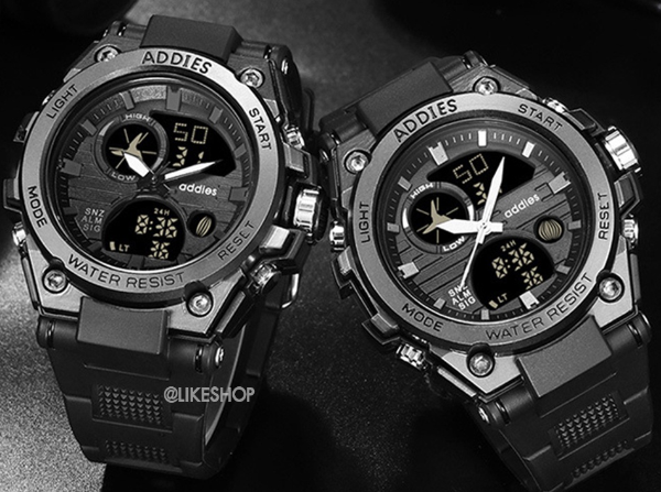 EW90-แถมฟรีกล่อง ? นาฬิกา addies สปอร์ต ดิจิตอล ของแท้ ?% กันน้ำ ทนทาน มีไฟ LED มีเก็บเงินปลายทาง