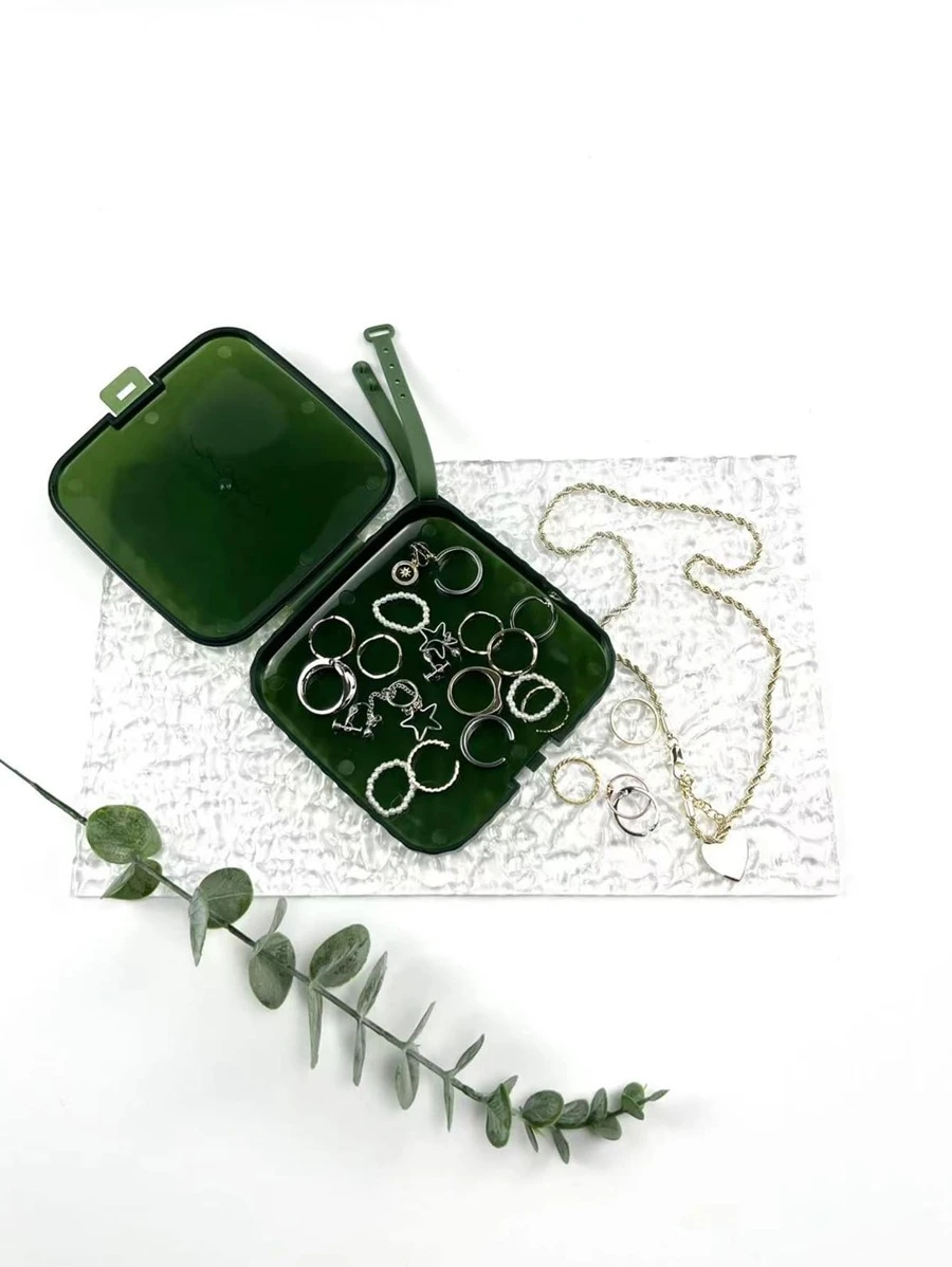 กล่องเก็บเครื่องประดับ สี่เหลี่ยม 1 ชิ้น  i-13