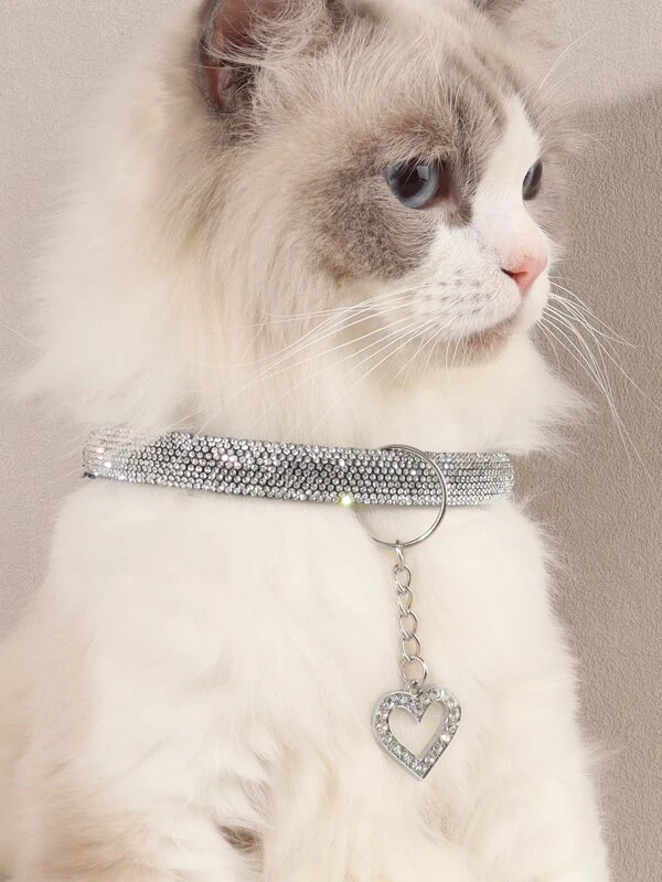 สร้อยคอ สัตว์เลี้ยง จี้ หัวใจ 1 ชิ้น ม-93